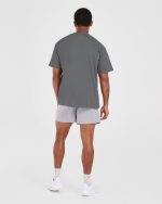 Retro Oversized T Shirt - Steel - Image 4