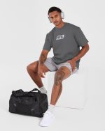 Retro Oversized T Shirt - Steel - Image 8