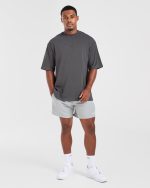 Craft Oversized T Shirt - Charcoal - Image 3