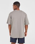 Craft Oversized T Shirt - Fog - Image 2