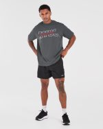 Athletics Oversized T Shirt - Charcoal - Image 3