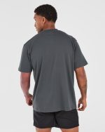 Athletics Oversized T Shirt - Charcoal - Image 2