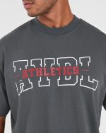 Athletics Oversized T Shirt - Charcoal - Image 5