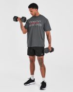 Athletics Oversized T Shirt - Charcoal - Image 7