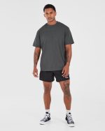 Gothic Oversized T Shirt - Charcoal - Image 3