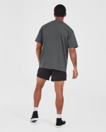 Gothic Oversized T Shirt - Charcoal - Image 4