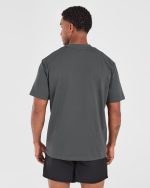 Gothic Oversized T Shirt - Charcoal - Image 2