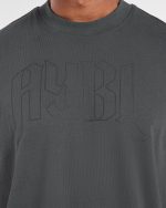 Gothic Oversized T Shirt - Charcoal - Image 6
