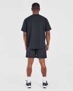 Athletics Oversized T Shirt - Navy - Image 4