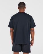 Athletics Oversized T Shirt - Navy - Image 2