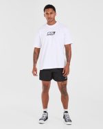 Retro Oversized T Shirt - White - Image 4