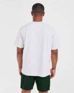 Athletics Oversized T Shirt - Grey Marl - Image 2