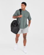 Lift Club Oversized T Shirt - Vintage Sage - Image 15