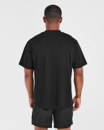 Lift Club Oversized T Shirt - Black - Image 2