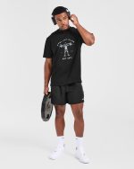Lift Club Oversized T Shirt - Black - Image 8