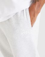 Essential Oversized Joggers - Grey Marl - Image 5