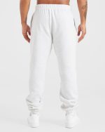 Essential Oversized Joggers - Grey Marl - Image 2