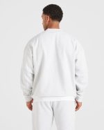 Essential Oversized Sweater - Grey Marl - Image 2