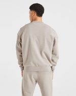 Essential Oversized Sweater - Stone - Image 2