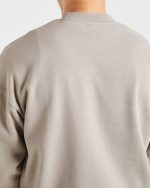 Essential Oversized Sweater - Stone - Image 6