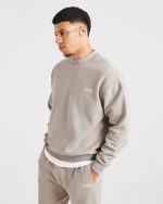 Essential Oversized Sweater - Stone - Image 7