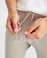 Essential Oversized Joggers - Stone - Image 6