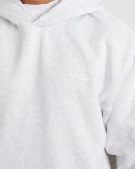 Essential Oversized Hoodie - Grey Marl - Image 5