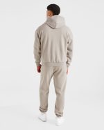 Essential Oversized Hoodie - Stone - Image 4
