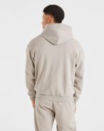 Essential Oversized Hoodie - Stone - Image 2