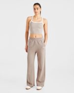 Courtside Straight Leg Joggers - Mocha - Image 3