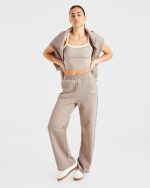 Courtside Straight Leg Joggers - Mocha - Image 7
