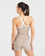 Courtside Tank Top - Mocha - Image 2