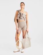 Courtside Tank Top - Mocha - Image 7