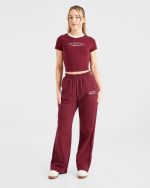 Courtside Straight Leg Joggers - Summer Cherry - Image 3