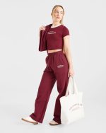 Courtside Straight Leg Joggers - Summer Cherry - Image 7