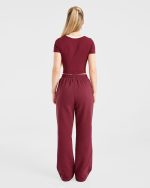Courtside Straight Leg Joggers - Summer Cherry - Image 4