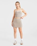 Courtside Skort - Mocha - Image 3