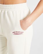 Courtside Straight Leg Joggers - Off White - Image 5