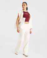 Courtside Straight Leg Joggers - Off White - Image 8