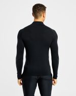 Essential Seamless 1/4 Zip Pullover - Black - Image 2