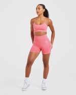 Empower Seamless Sports Bra - Pink Marl - Image 3