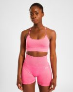Empower Seamless Sports Bra - Pink Marl - Image 9