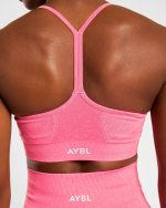 Empower Seamless Sports Bra - Pink Marl - Image 14