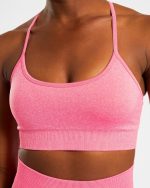 Empower Seamless Sports Bra - Pink Marl - Image 13