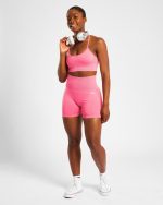 Empower Seamless Sports Bra - Pink Marl - Image 11