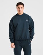 Essential Oversized Sweater - Navy