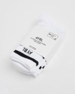 Everyday Double Stripe Crew Socks (3 Pack) - White - Image 4