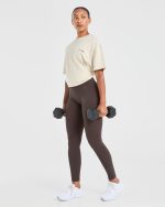 Staple Leggings - Coffee Brown - Image 7