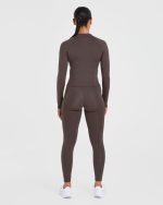 Staple Zip Jacket - Coffee Brown - Image 4