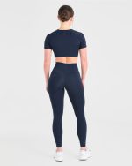 Staple Crop Top - Navy - Image 4